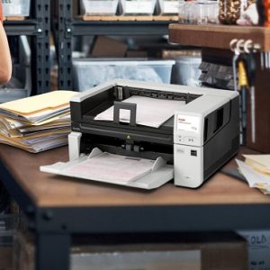Kodak Alaris fast scanner in office environment